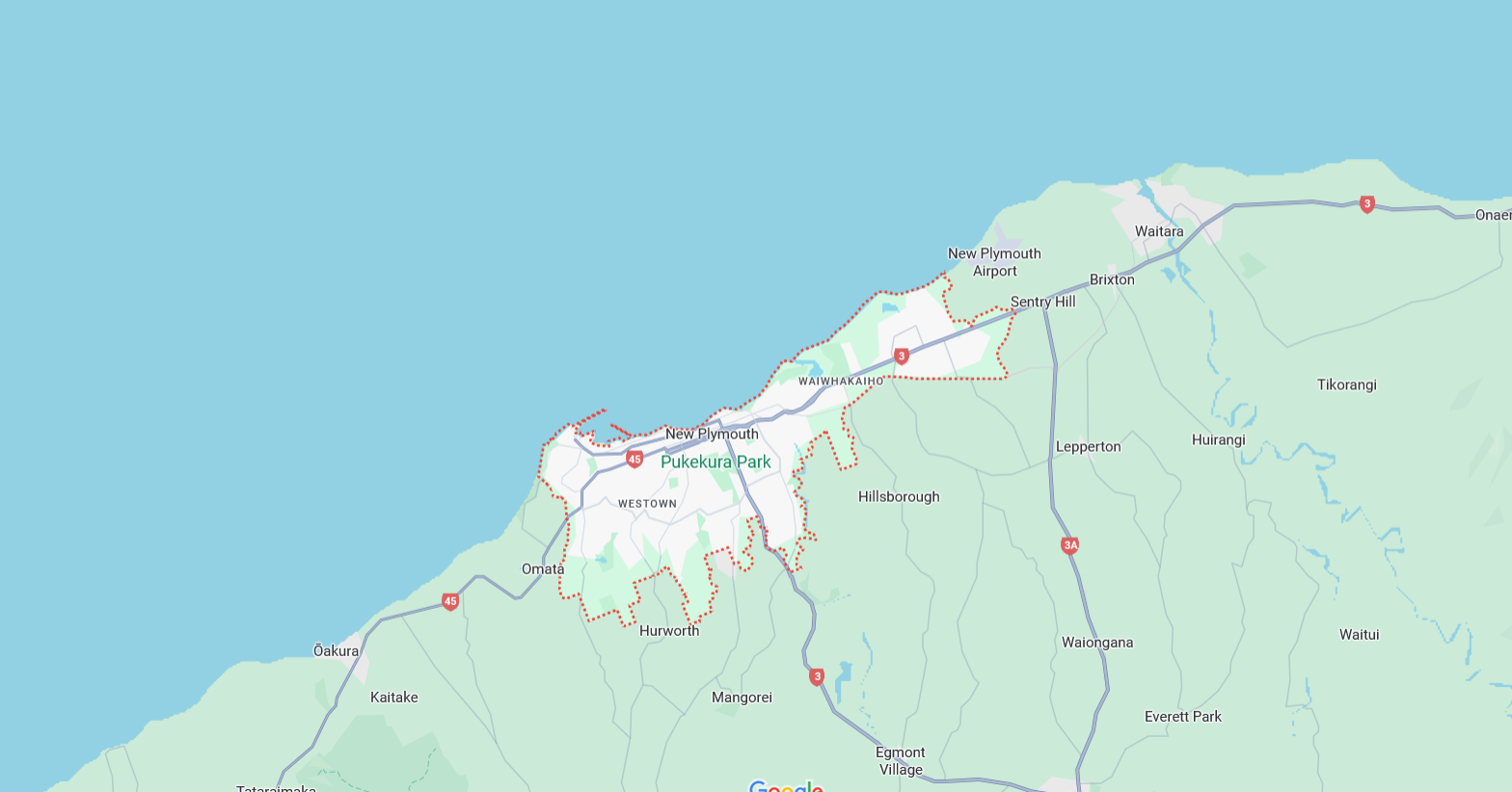 New Plymouth Map